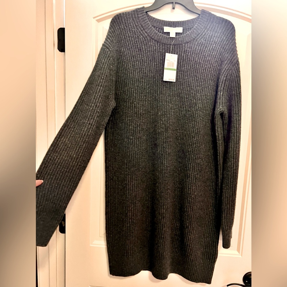 Michael Kors Gray Sweater Dress NWT